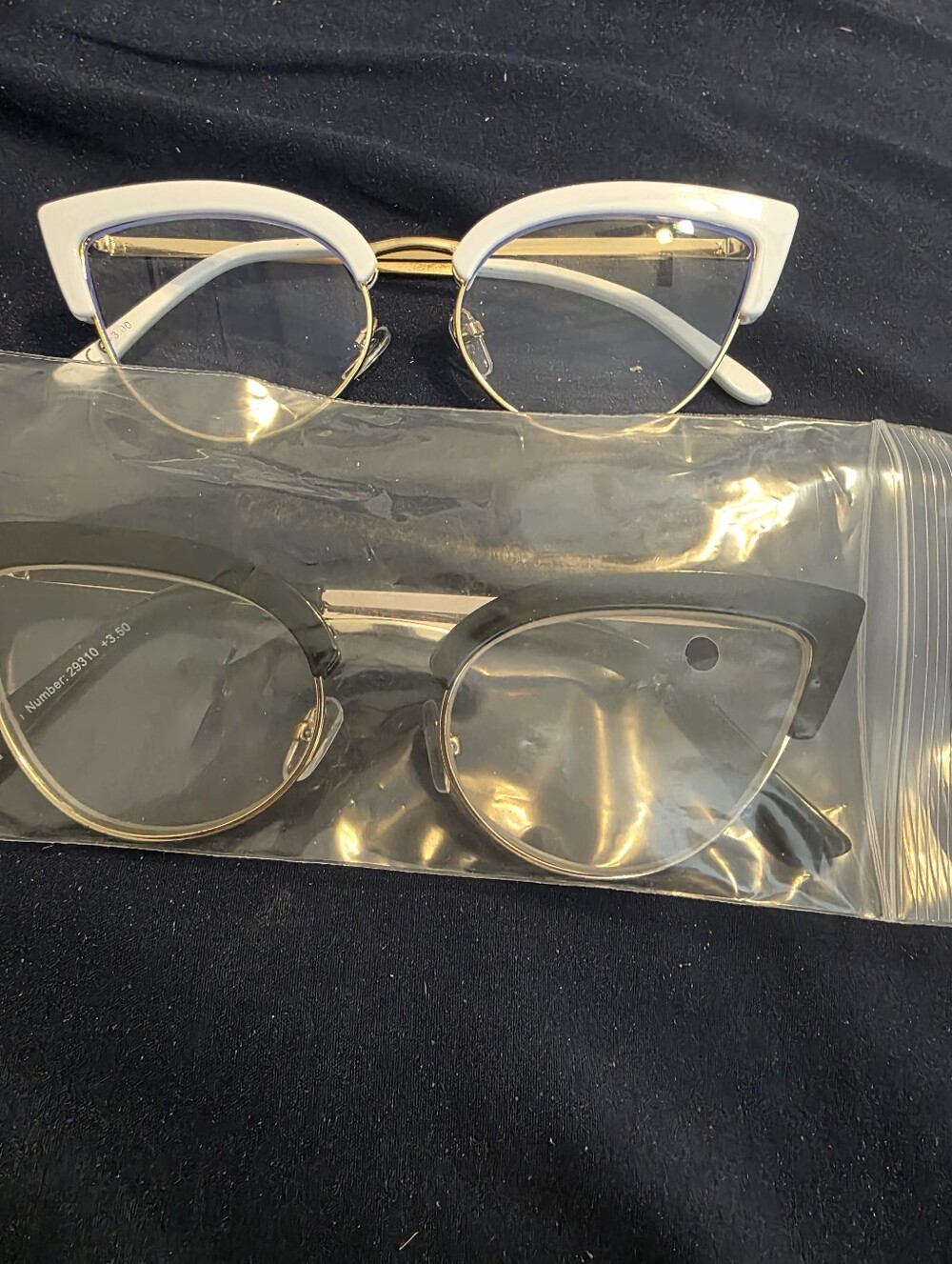 Women’s Cat-Eye Fashion Glasses - White Frame 3.5